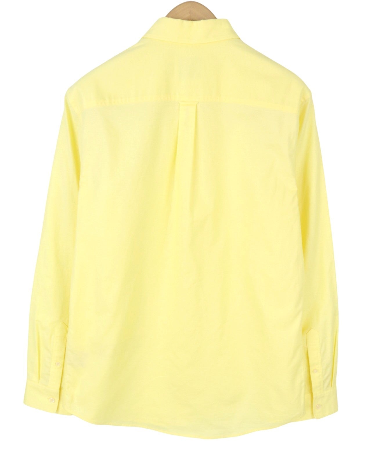 SCOTCH & SODA Men Shirt M Yellow Cotton Regular Fit Button-Down Neck Casual