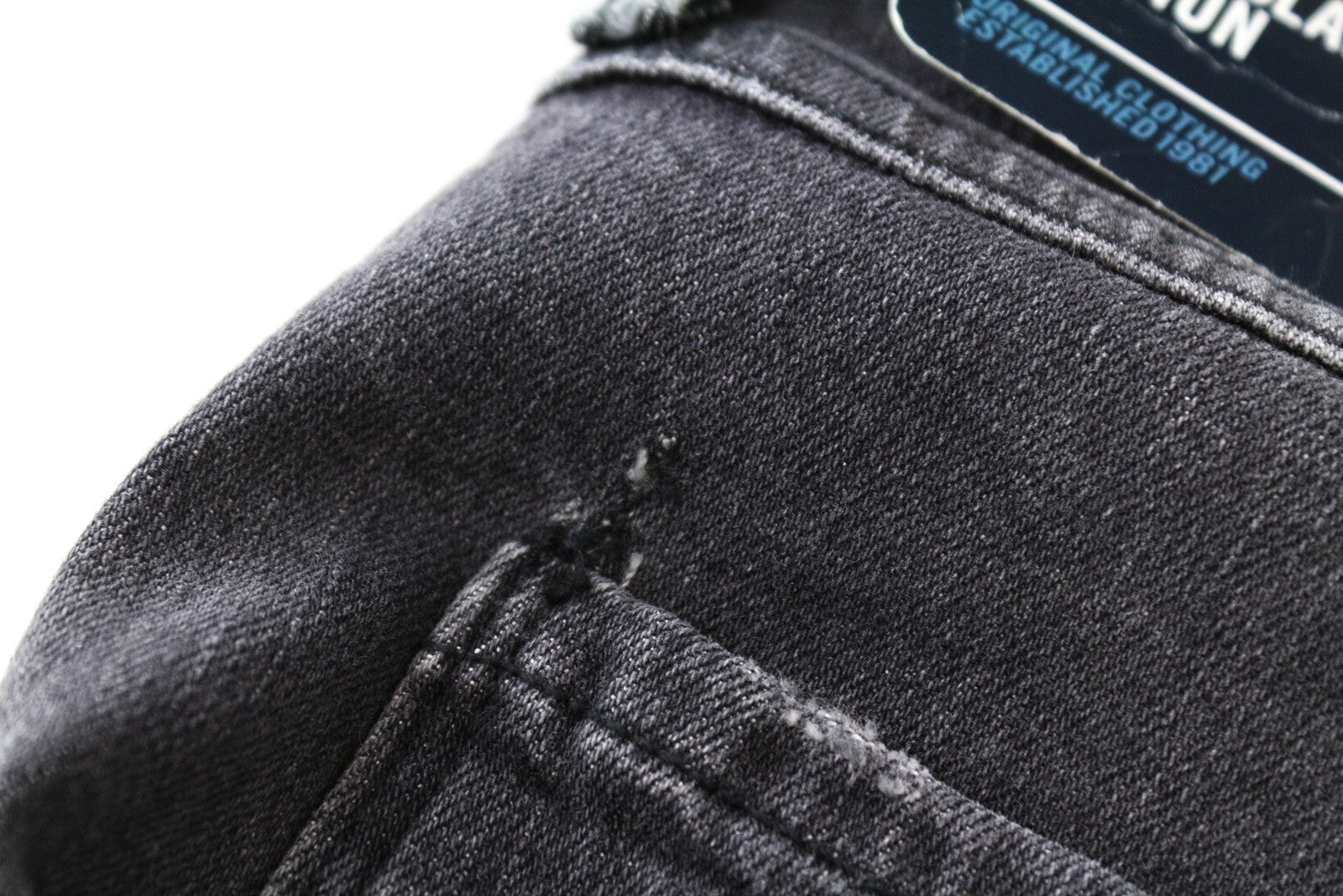 REPLAY Anbass Men Jeans W29/L34 Slim Fitted Grey Aged Look Wash Denim Casual