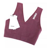 GYMSHARK Power Down Women Sport Bra XS Purple Stretch Activewear Gym Sleeveless