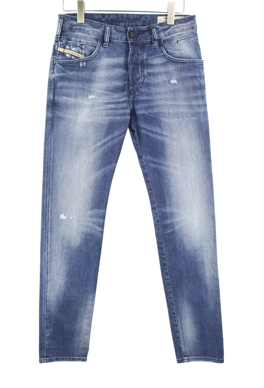 DIESEL D-Bazer 084DD Men Jeans W29/L34 Tapered Fit Washed Cotton Stretch Blue