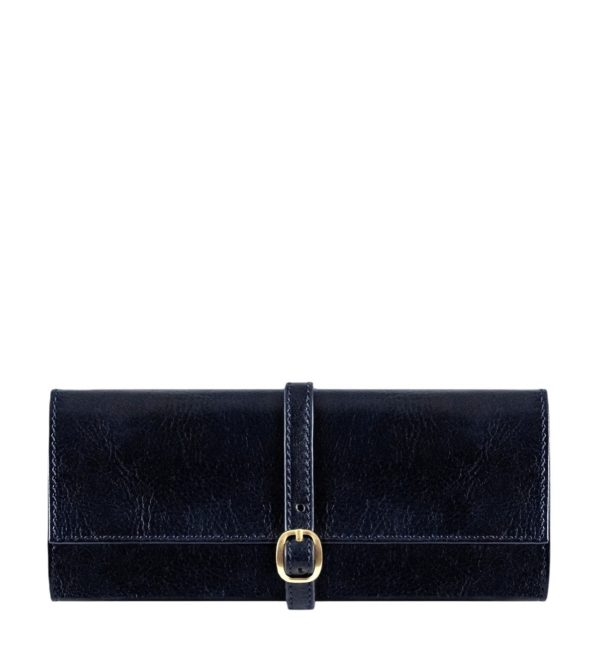 TIME RESISTANCE Madame Bovary Women Jewelry Travel Case Navy Vachetta Leather