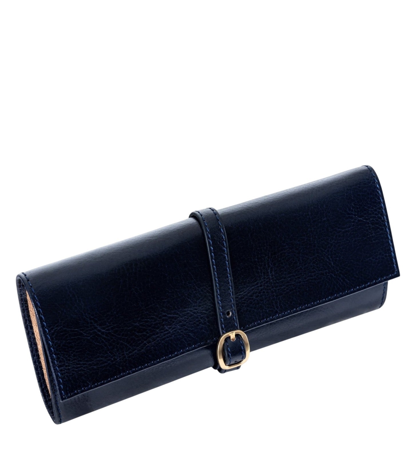 TIME RESISTANCE Madame Bovary Women Jewelry Travel Case Navy Vachetta Leather