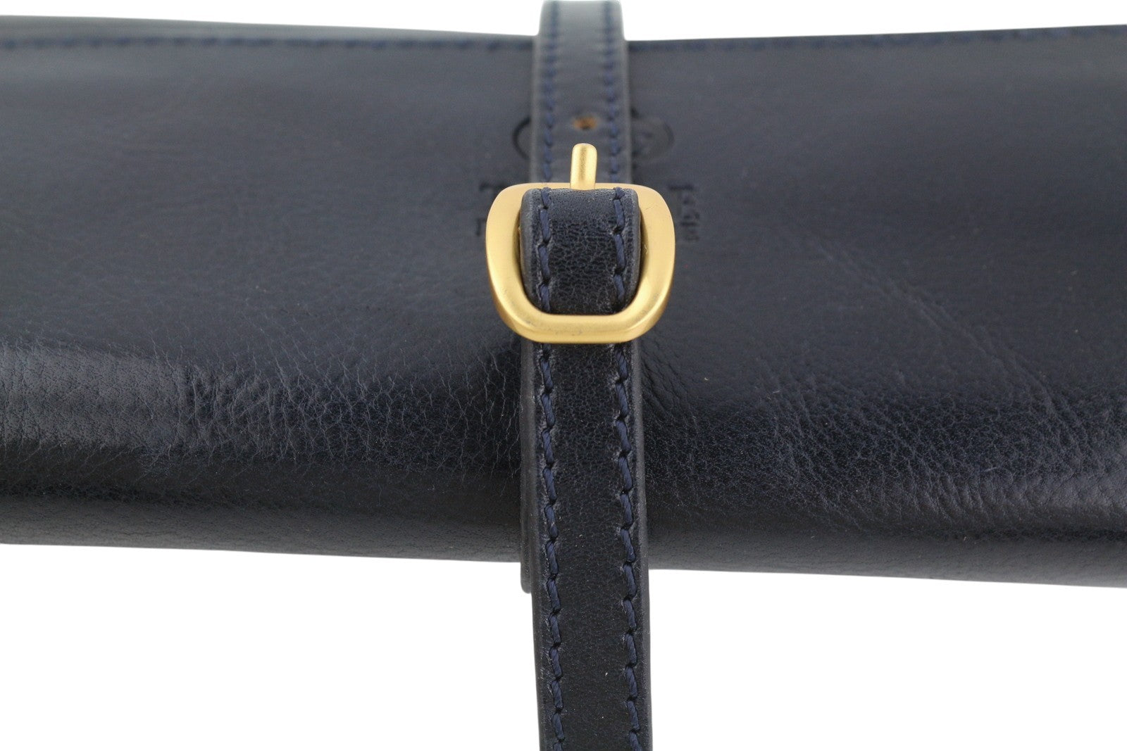 TIME RESISTANCE Madame Bovary Women Jewelry Travel Case Navy Vachetta Leather