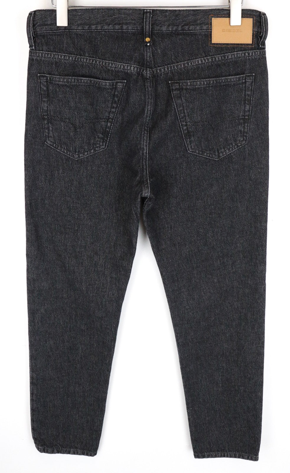 DIESEL Mharky 089AS Men Jeans W32/L32 Grey Pure Cotton Slim Skinny Fit Denim