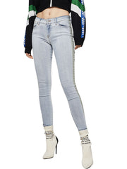 DIESEL Slandy-SP1 0090E Women Jeans W27/L30 Blue Stretch Super Slim-Skinny Fit