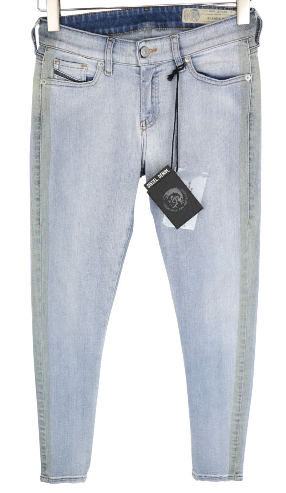 DIESEL Slandy-SP1 0090E Women Jeans W27/L30 Blue Stretch Super Slim-Skinny Fit