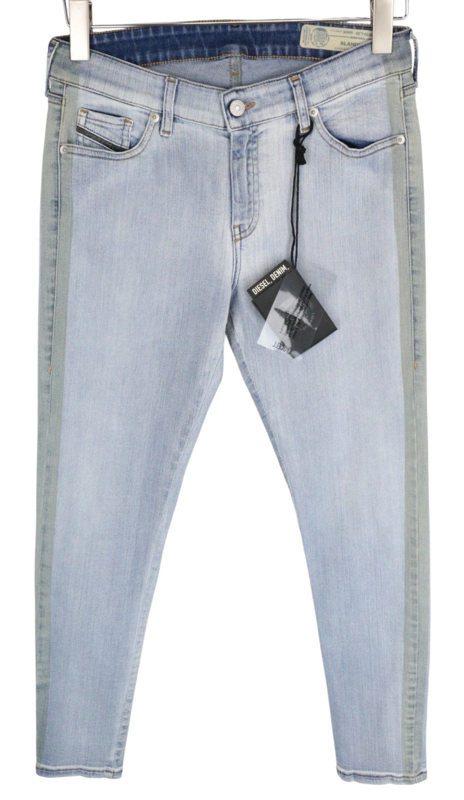 DIESEL Slandy-SP1 0090E Women Jeans W30/L30 Stretch Super Slim Skinny Blue
