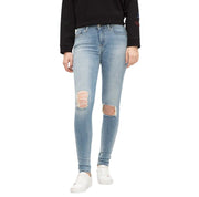 DIESEL Slandy 084MT Women Jeans W27/L32 Super Slim Skinny Fit Distressed Blue