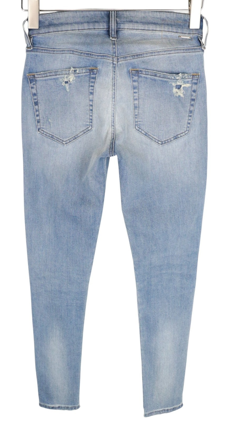DIESEL Slandy 084MT Women Jeans W27/L32 Super Slim Skinny Fit Distressed Blue