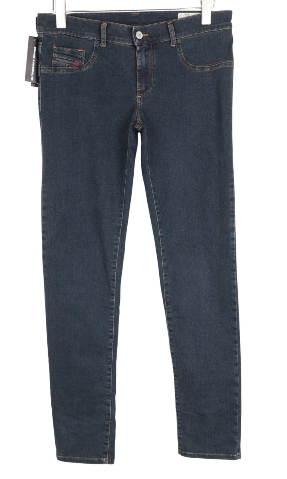 DIESEL Livier-S 084US Women Jeans W32 Stretch Jeggings Low Waist Slim Blue