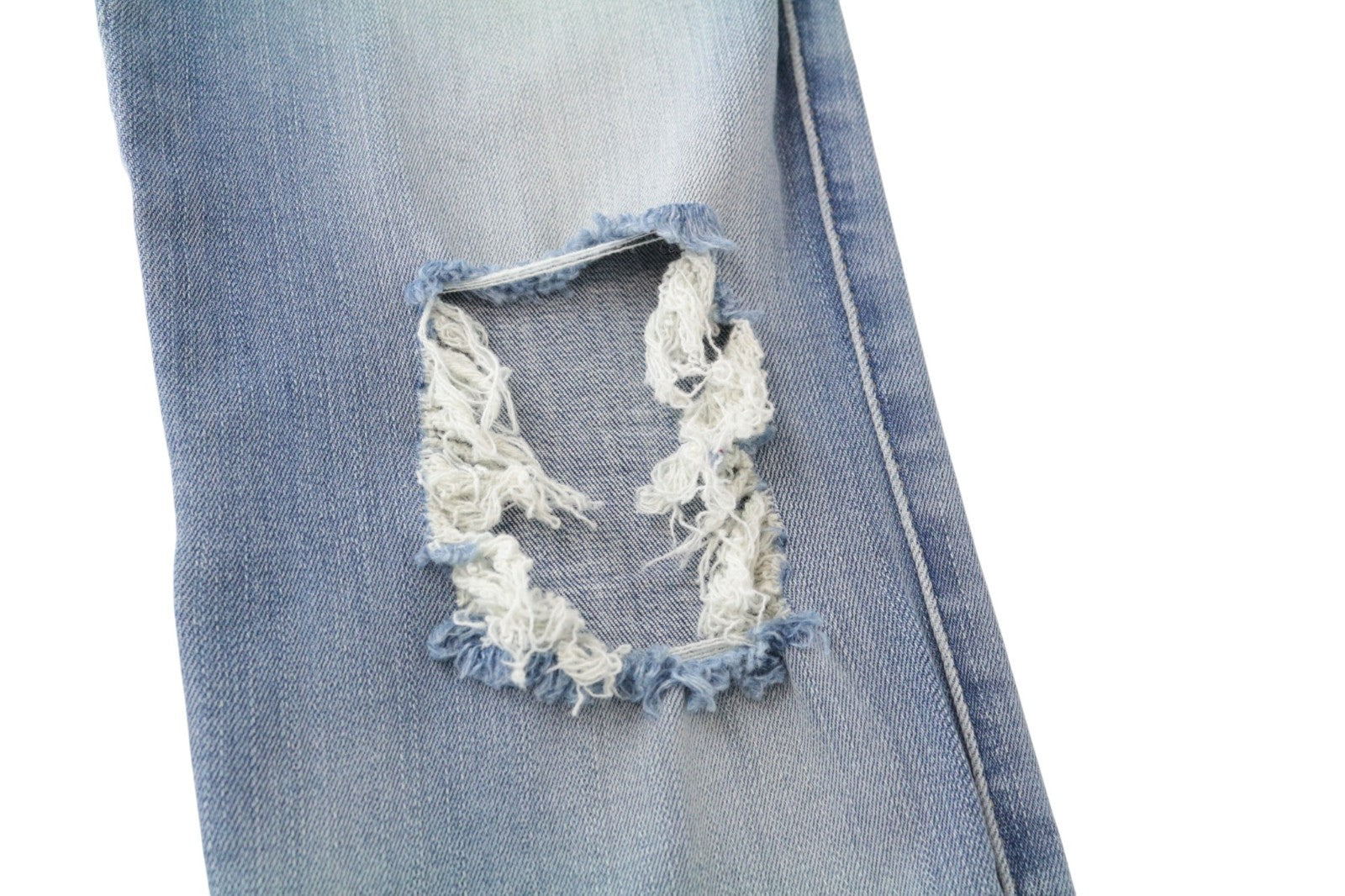DIESEL Skinzee R4TM8 Women Jeans W26/L30 Super Slim-Skinny Blue Ripped Stretch