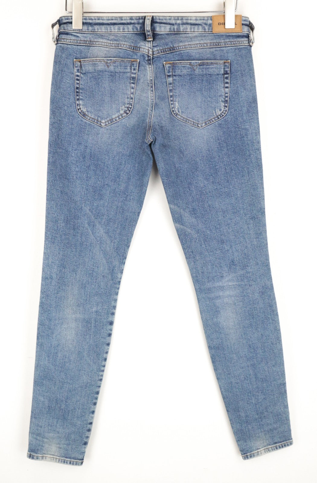 DIESEL Gracey 069AI Women Jeans W29/L32 Super Slim-Skinny Blue Low Waist Stretch