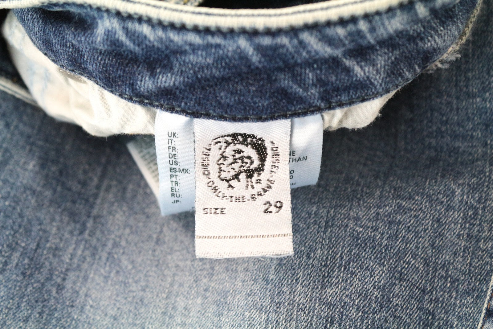 DIESEL Gracey 069AI Women Jeans W29/L32 Super Slim-Skinny Blue Low Waist Stretch