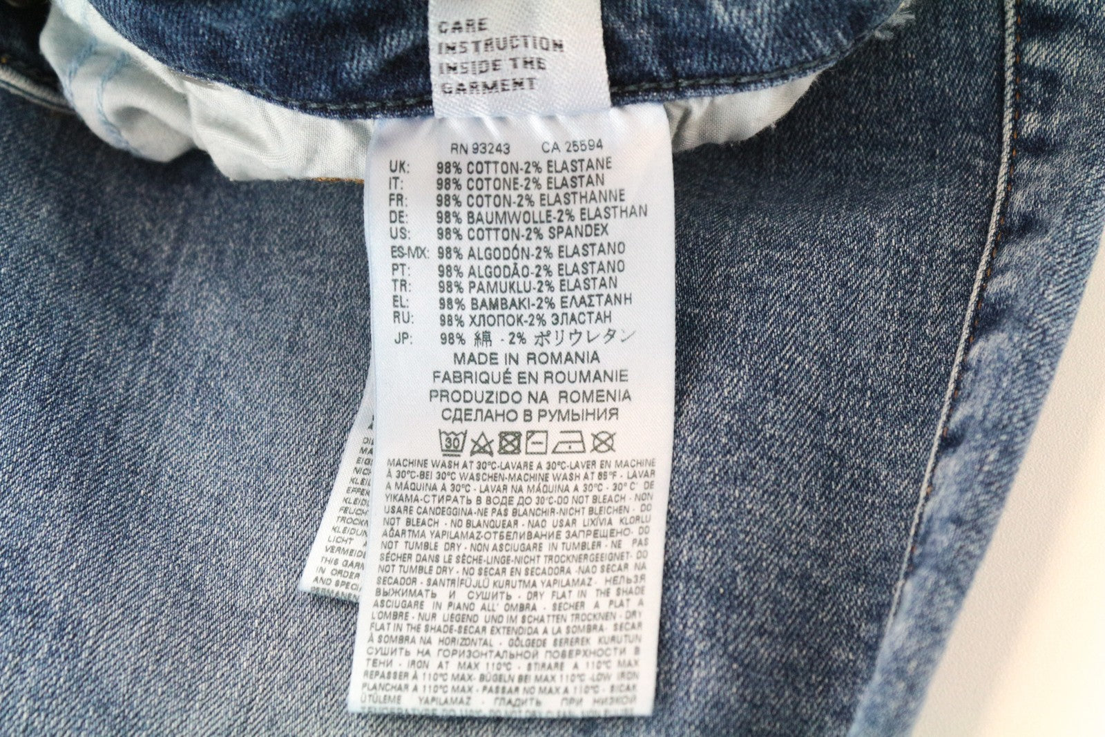 DIESEL Gracey 069AI Women Jeans W29/L32 Super Slim-Skinny Blue Low Waist Stretch