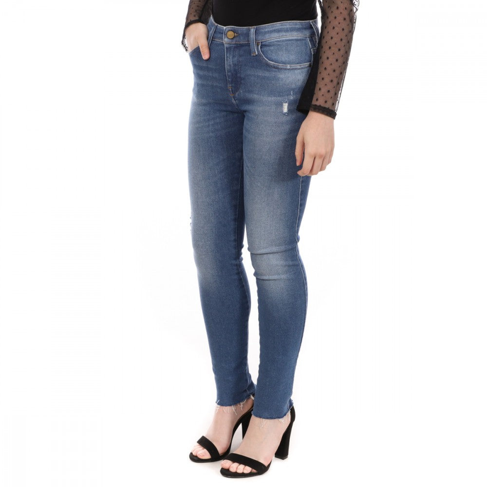 DIESEL Skinzee-High R6BA8 Women Jeans W25/L30 Super Slim-Skinny Blue Stretch