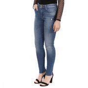 DIESEL Skinzee-High R6BA8 Women Jeans W25/L30 Super Slim-Skinny Blue Stretch