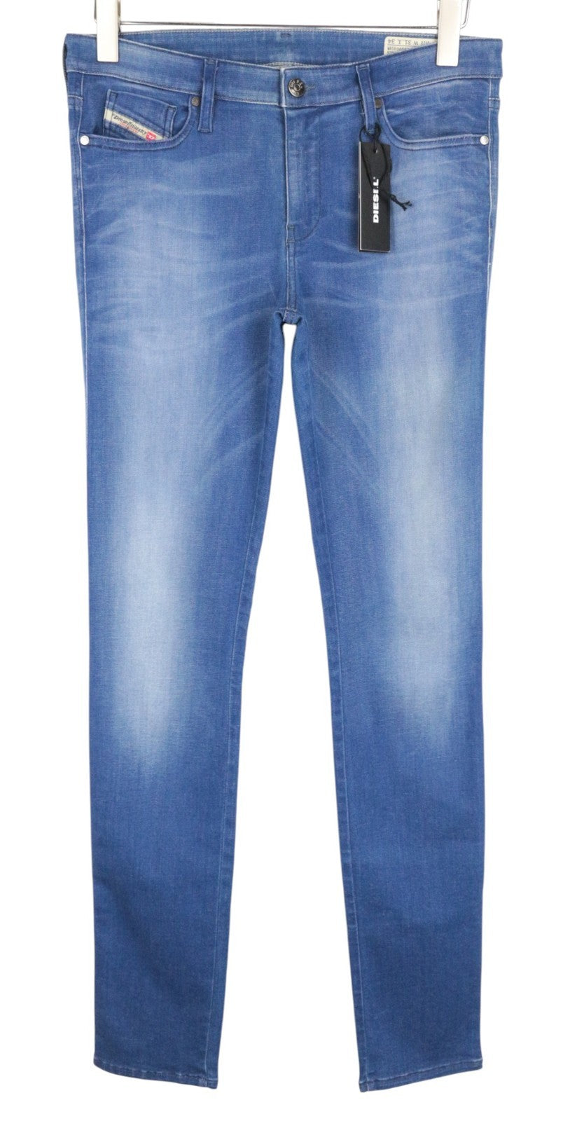 DIESEL Skinzee 0855S Women Jeans W31/L34 Wash Slim-Skinny Blue Cotton Stretch