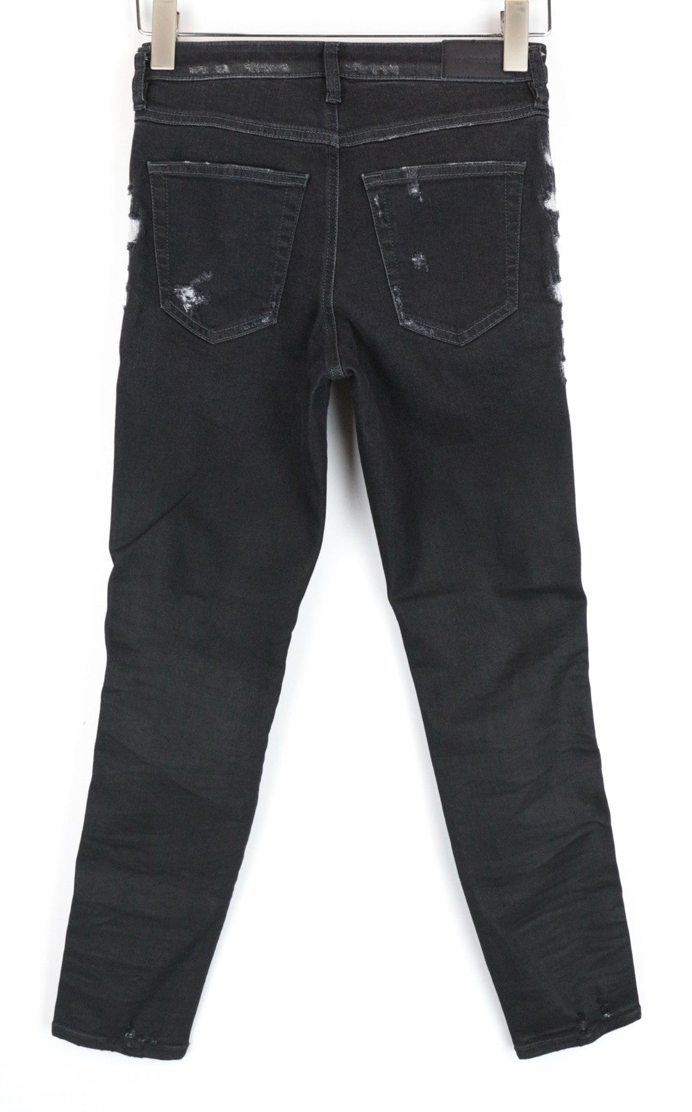 DIESEL Babhila 084YT Women Jeans W25/L32 Slim Skinny Fit Grey Ripped Stretch