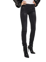 DIESEL D-Ollies-SX-NE 0093H Women Jeans W26 Slim Skinny Grey Rhinestones Stretch