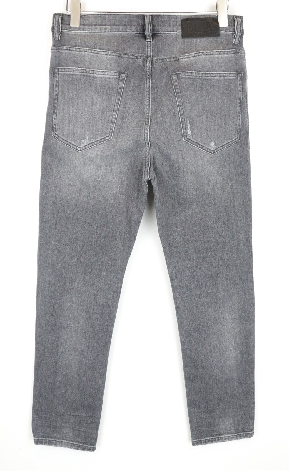 DIESEL D-Eetar 0890F Men Jeans W31/L30 Carrot Tapered Fit Stretch Grey Ripped