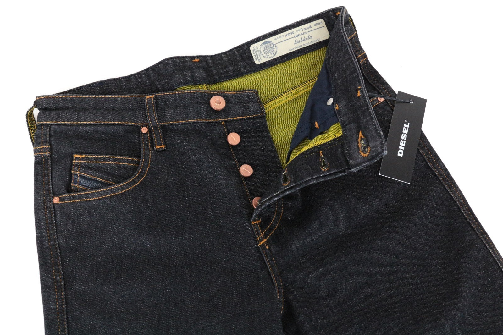 DIESEL Babhila E4050 Women Jeans W28/L32 Slim Skinny Blue Cotton Stretch Crop