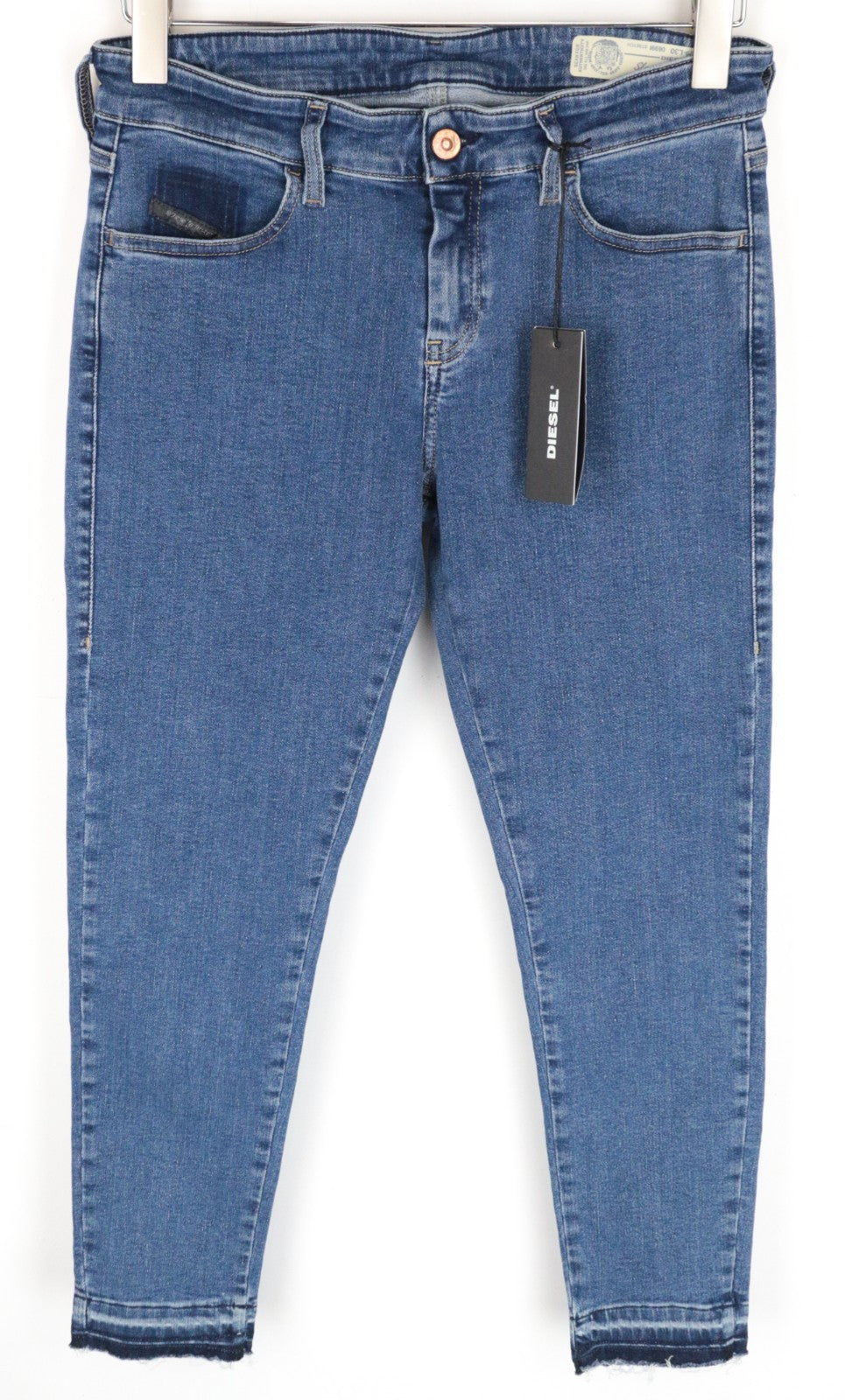 DIESEL Slandy-Ankle-R 0699I Women Jeans W29/L30 Slim Skinny Fit Blue Stretch