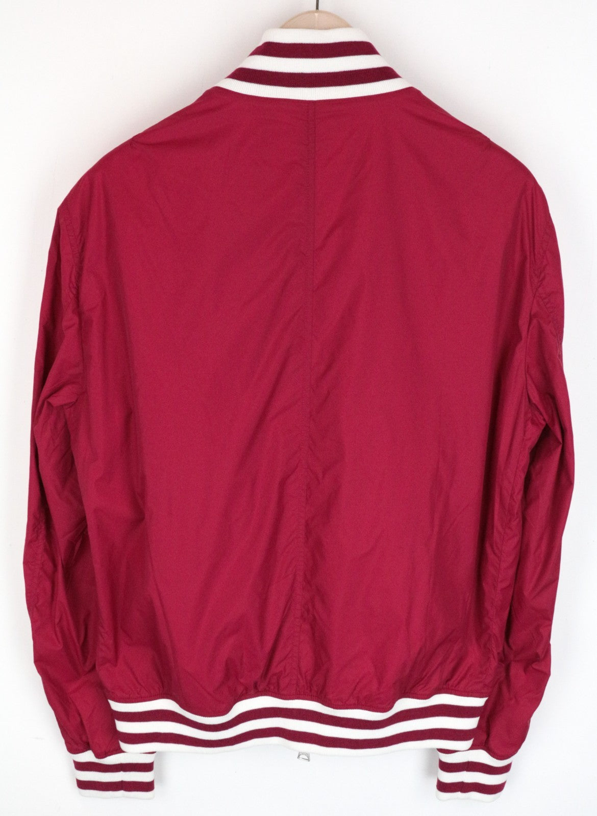 RICHMOND Men Jacket 52 Red Lightweight Long Sleeve Zipped Casual Lined