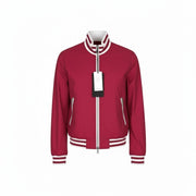 RICHMOND Men Jacket 52 Red Lightweight Long Sleeve Zip Casual Lined