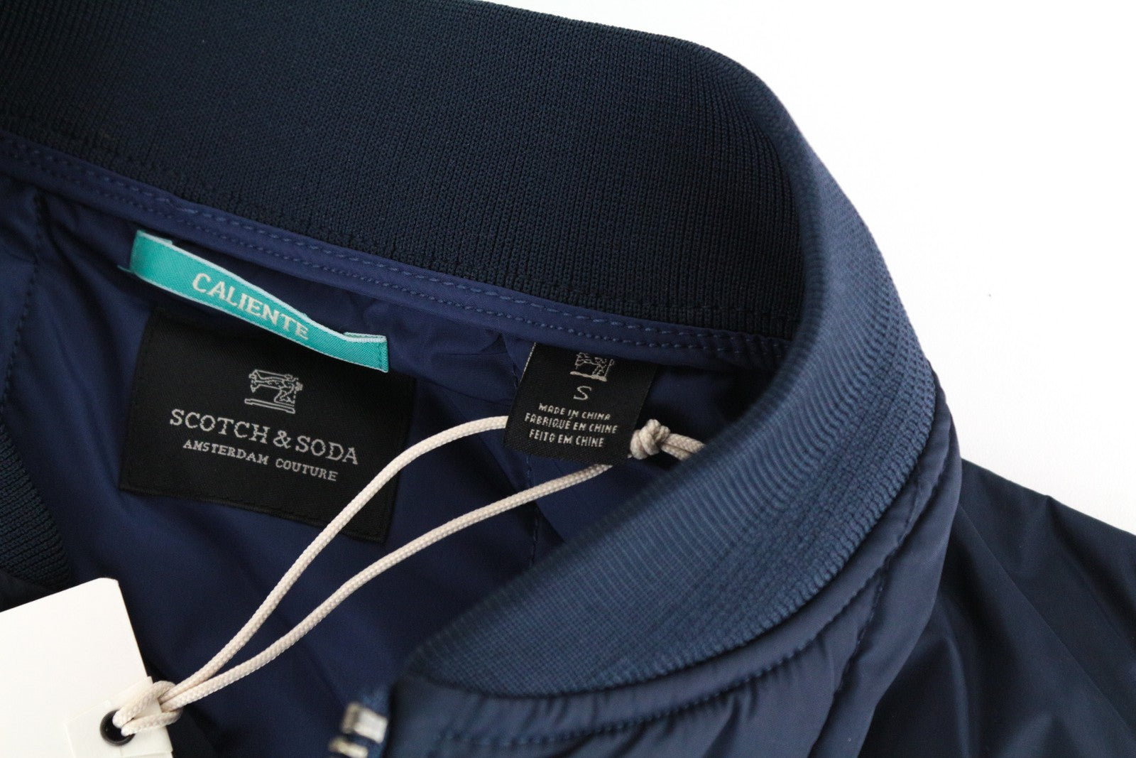 SCOTCH & SODA Ams Couture Men Jacket S Blue Gilet Lined Padded Sleeveless