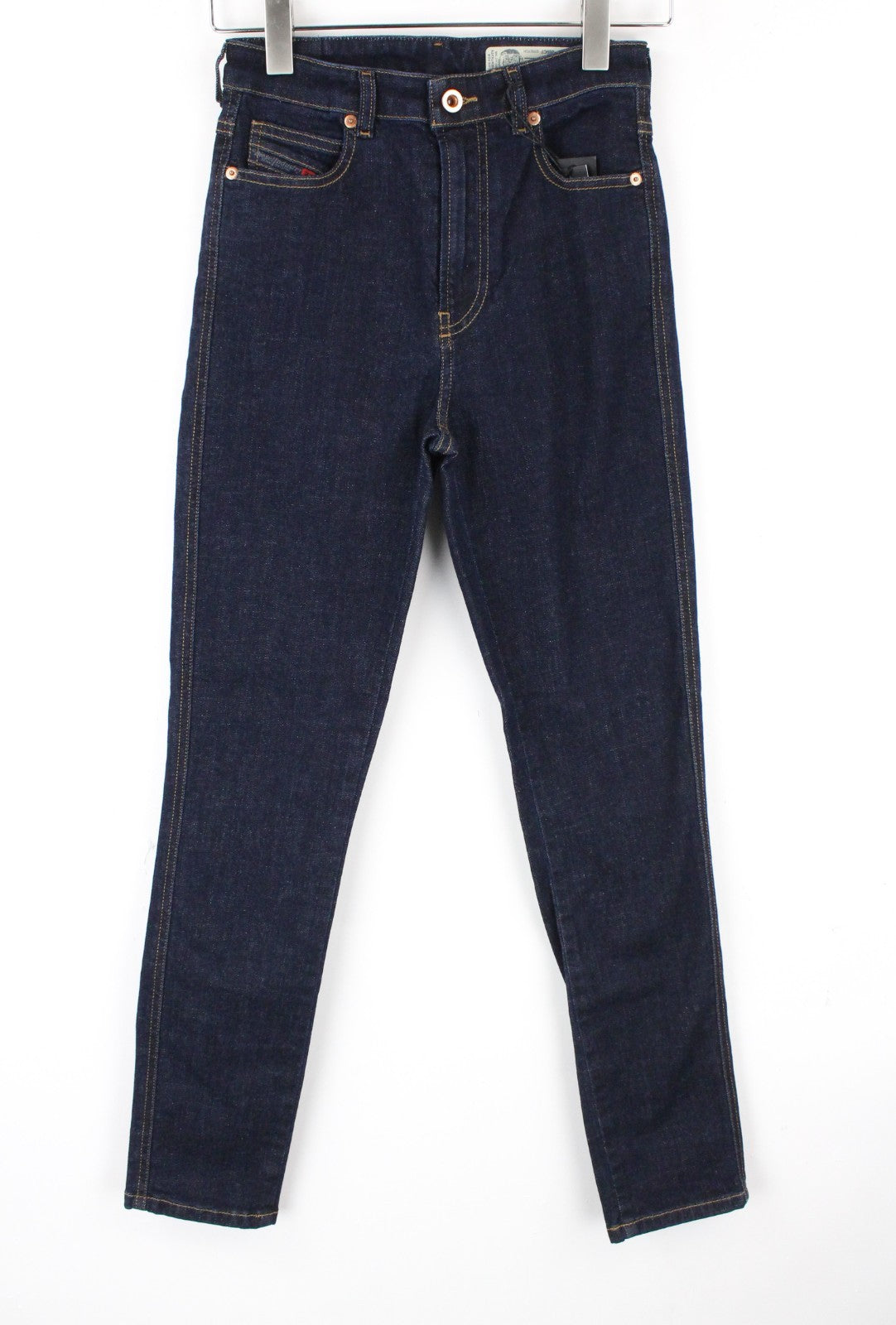 DIESEL Babhila-High 069CF Women Jeans W25/L32 Stretch Blue Zipped Slim Skinny