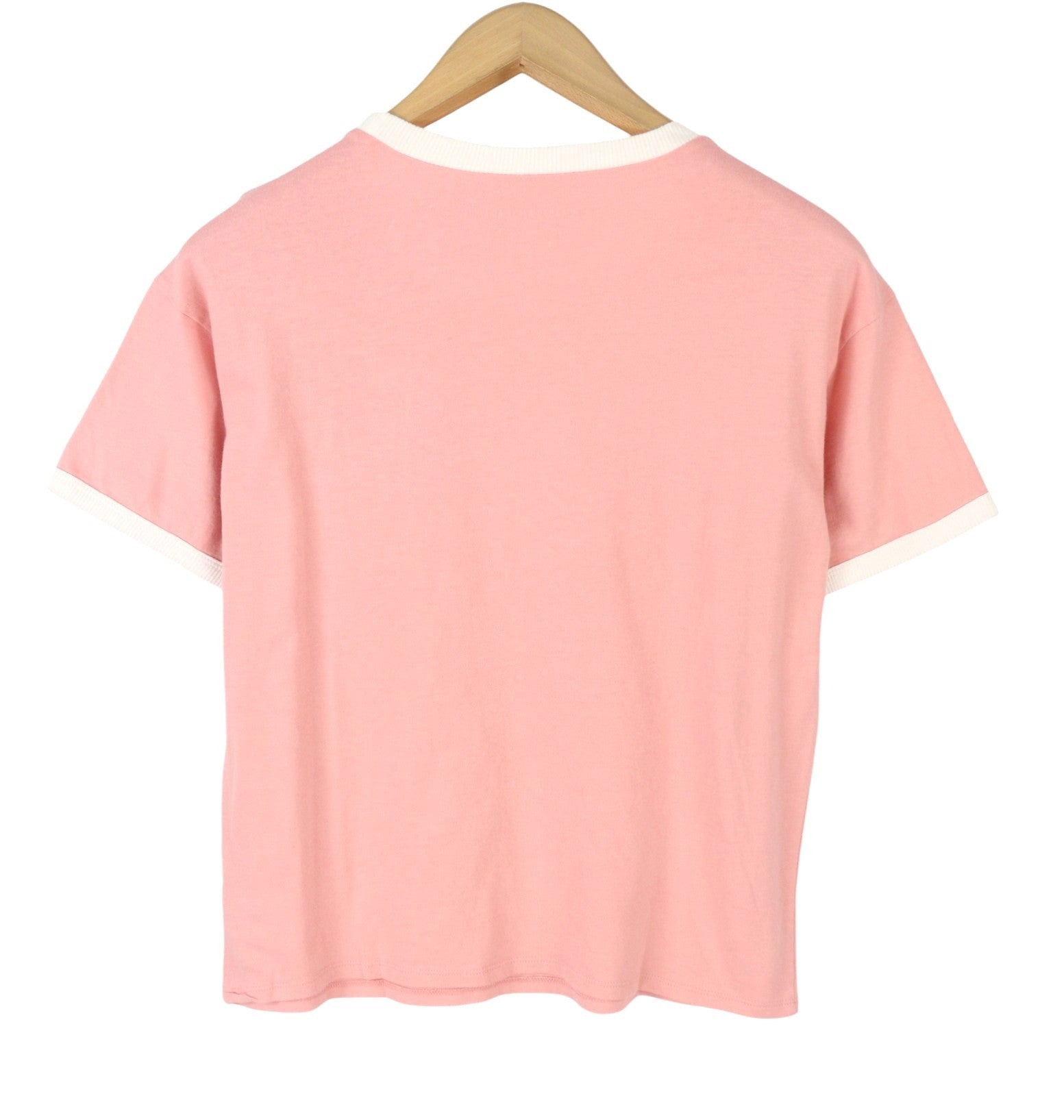 AMERICAN EAGLE OUTFITTERS Women T-Shirt XS Pink Tricot Cotton Crew Short Sleeved