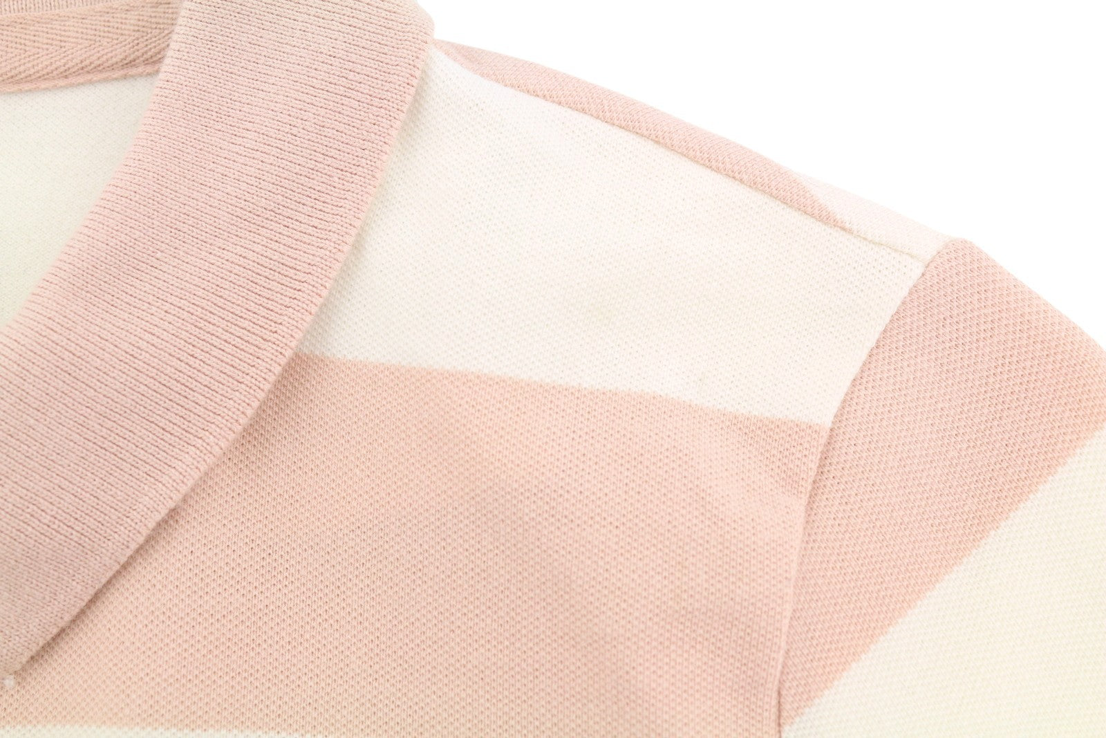 AMERICAN EAGLE OUTFITTERS Women T-Shirt XS Pink Striped Polo Short Sleeve