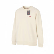 LEVI'S Standard Fit Men Sweatshirt M Beige Crew Neck Long Sleeve Pull On