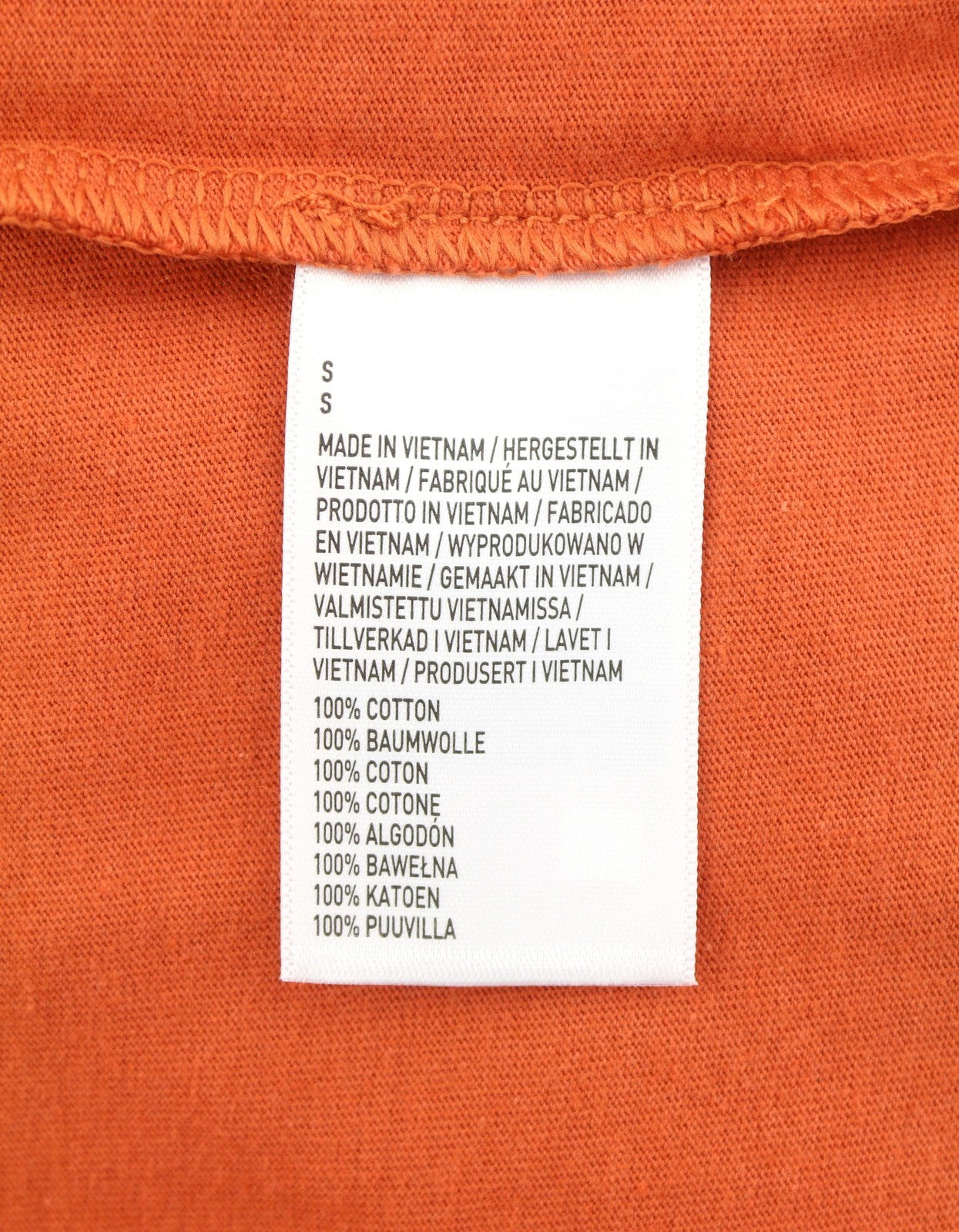 AMERICAN EAGLE OUTFITTERS Men T-Shirt S Orange Super Soft Standard Short Sleeve