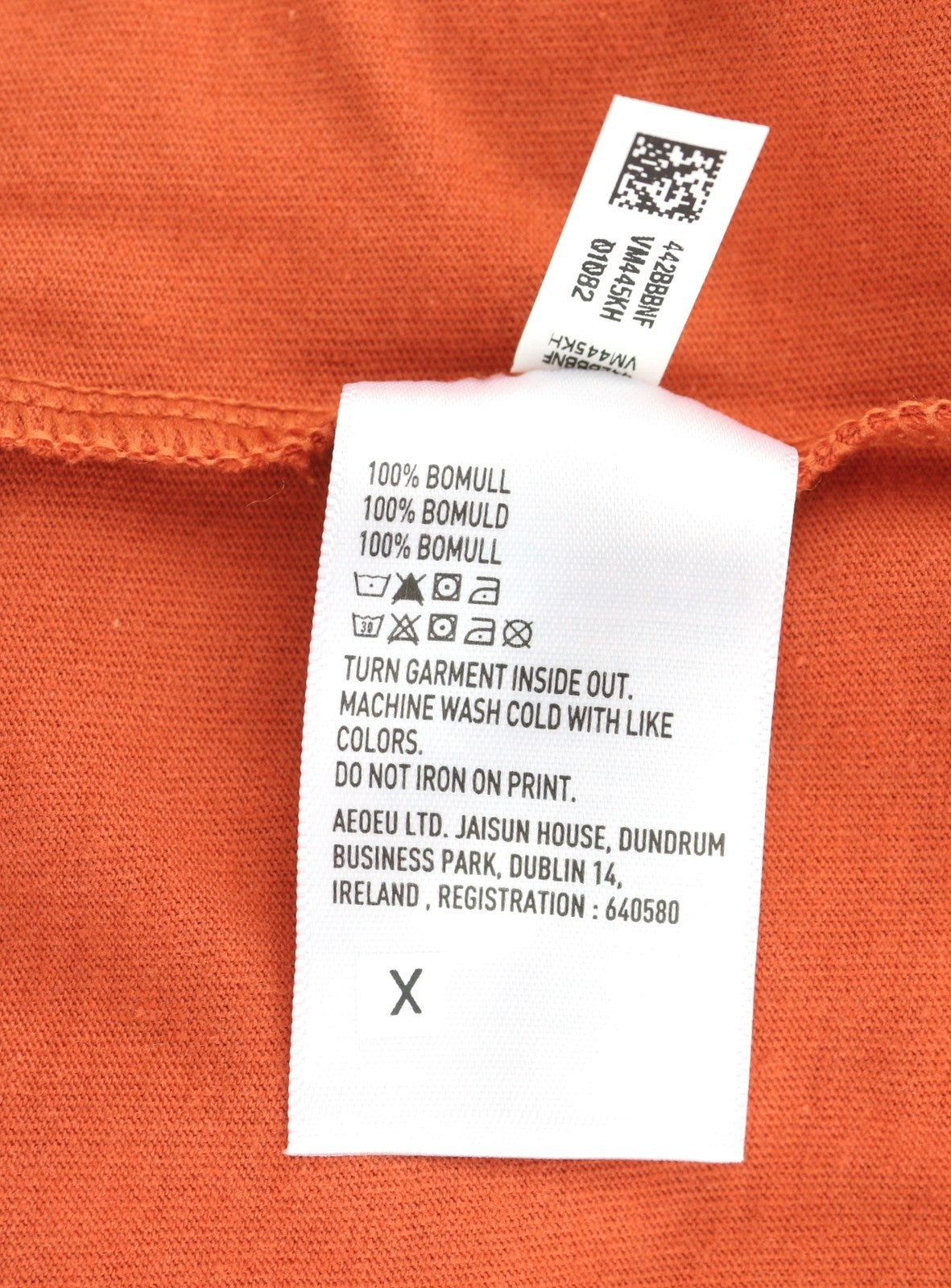 AMERICAN EAGLE OUTFITTERS Men T-Shirt S Orange Super Soft Standard Short Sleeve