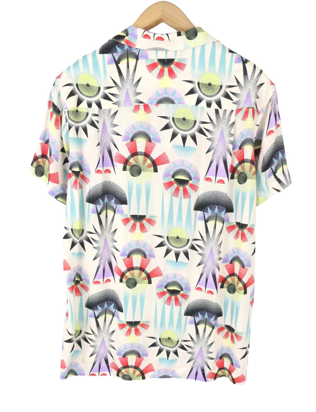 SCOTCH & SODA Men Shirt M Multicolored Luna Sun Print Viscose Button-Up