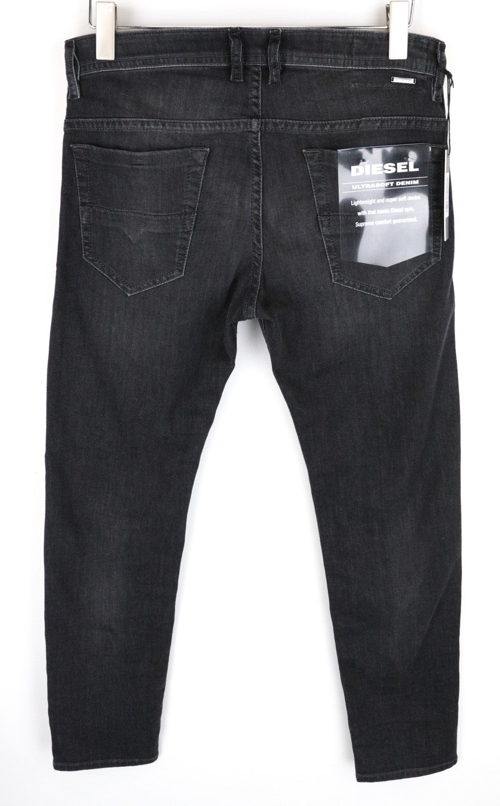 DIESEL Thommer 0687J Men Jeans W32/L30 Slim Skinny Fit Cotton Stretch Grey