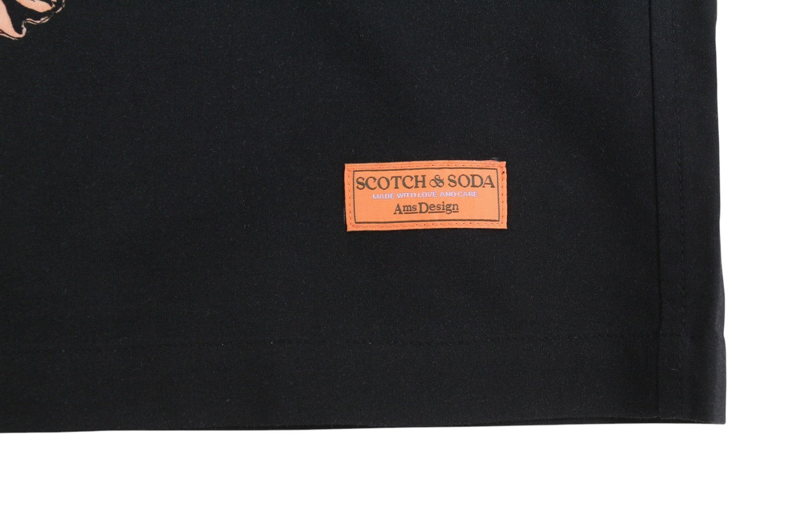 SCOTCH & SODA Men Shirt M Black Patterned Button-Up Short Sleeved