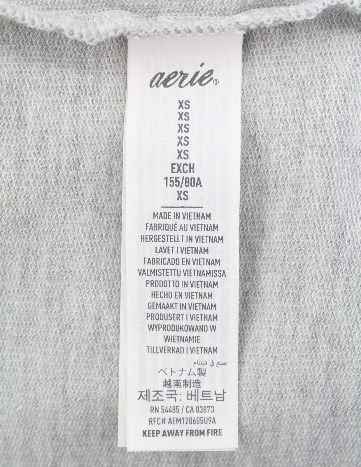 OFFLINE BY AERIE Women T-Shirt XS Grey Melange Zebra Print Sleeveless