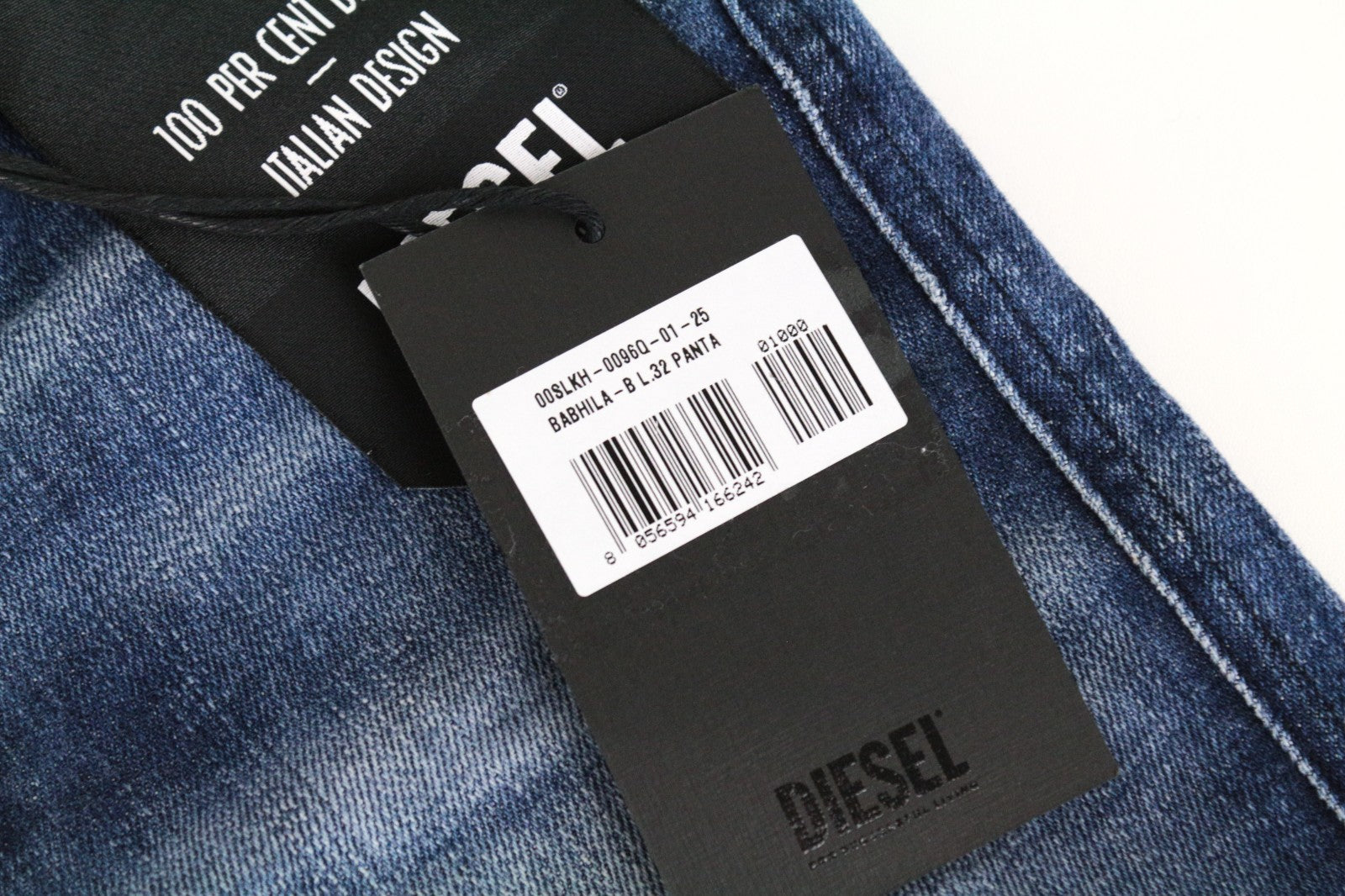 DIESEL Babhila-B 0096Q Women Jeans W25/L32 Slim Skinny Fit Cotton Stretch Blue
