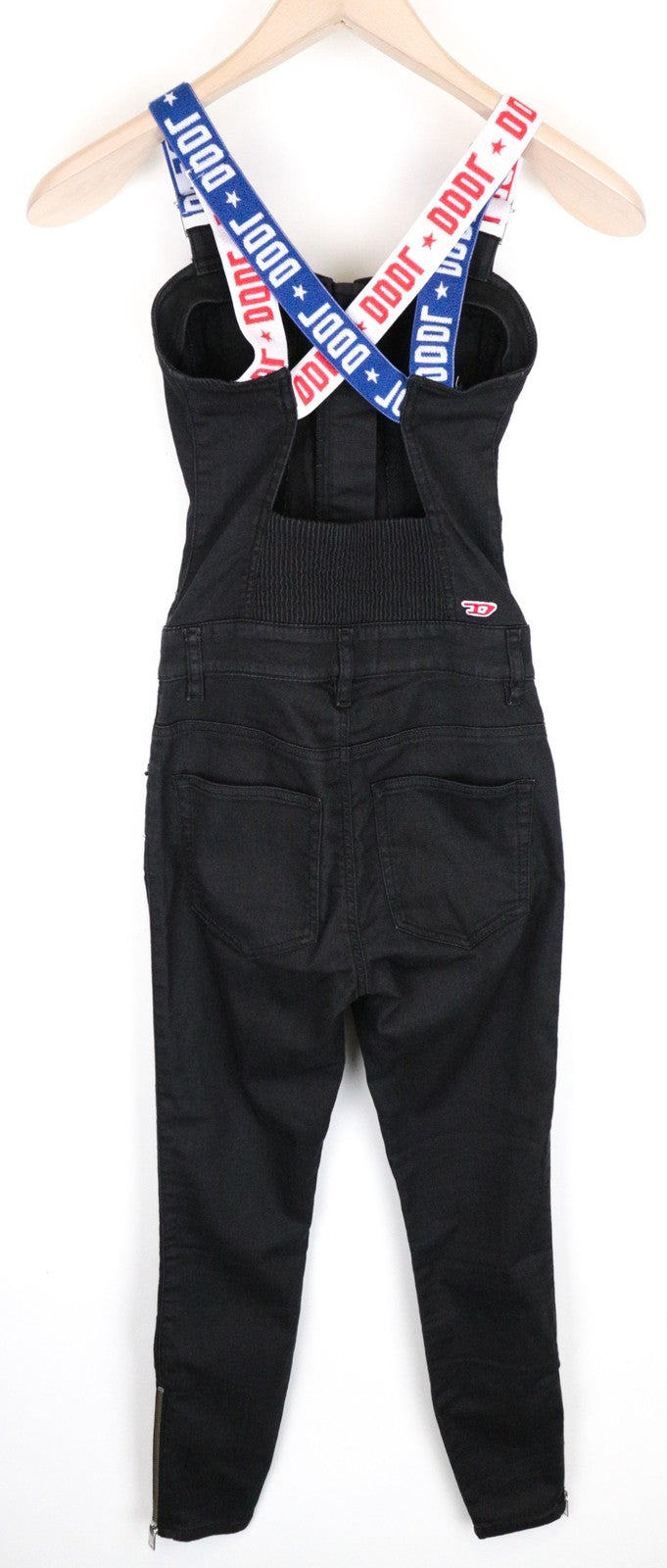 DIESEL D-Ottie-Ne 069HZ Women Jumpsuit 2XS Jogg Sweat Black Stretch Skinny