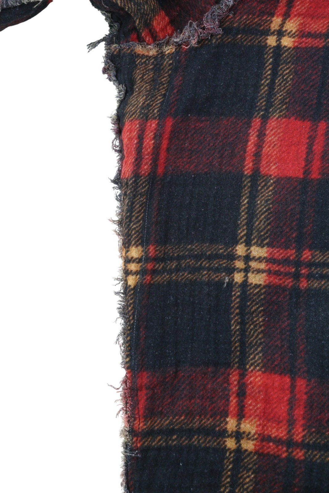 R13 dvipusiai moteriški marškinėliai su nugara, 2XS, raudoni languoti marškiniai su lapų kamufliažu FW25 RRP1045 