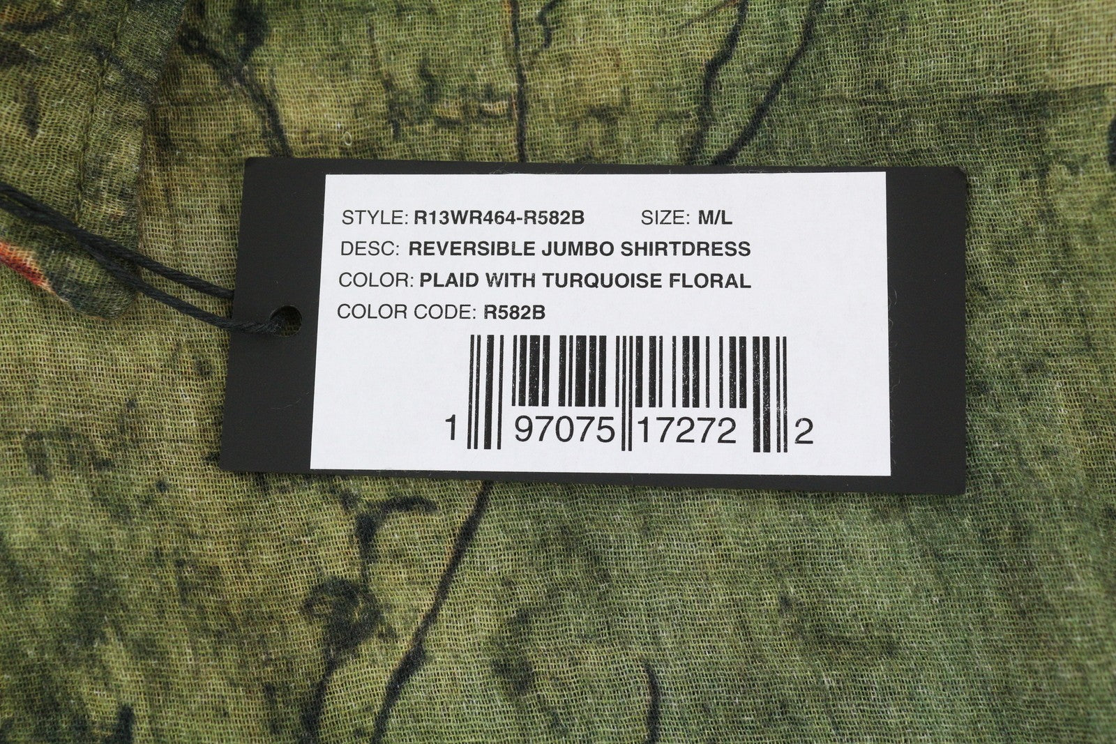 R13 dvipusė jumbo marškinių suknelė moterims M/L dydžio didelė suknelė PF25 RRP899 