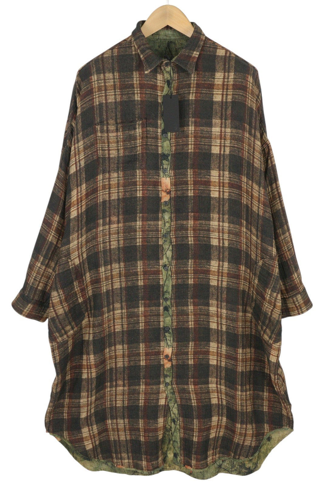 R13 dvipusė jumbo marškinių suknelė moterims M/L dydžio didelė suknelė PF25 RRP899 