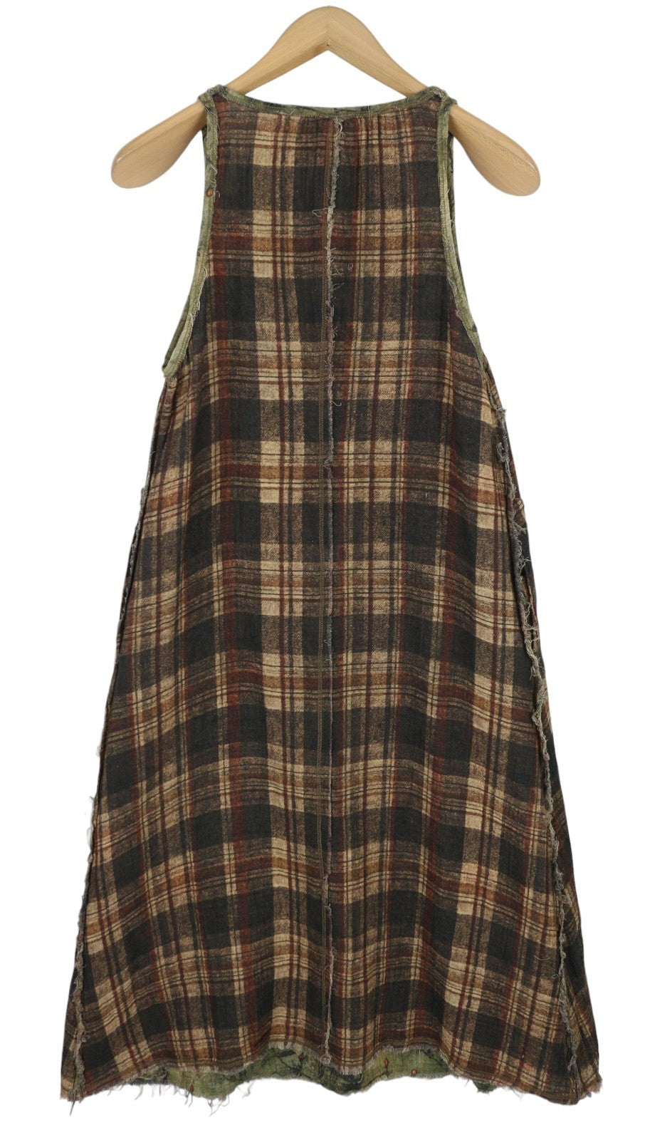 R13 Dvipusė moteriška suknelė be rankovių, raštuota, laisvalaikio midi forma, S, PF25, RRP999 