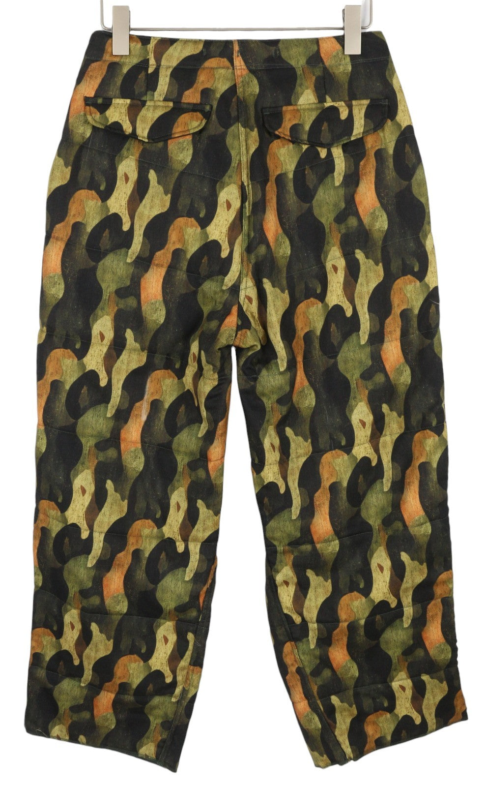 R13 Paminkštintos karinės moteriškos kelnės 28 Vilnos, šilko, raštuotos, trumpos, pašiltintos FW25 