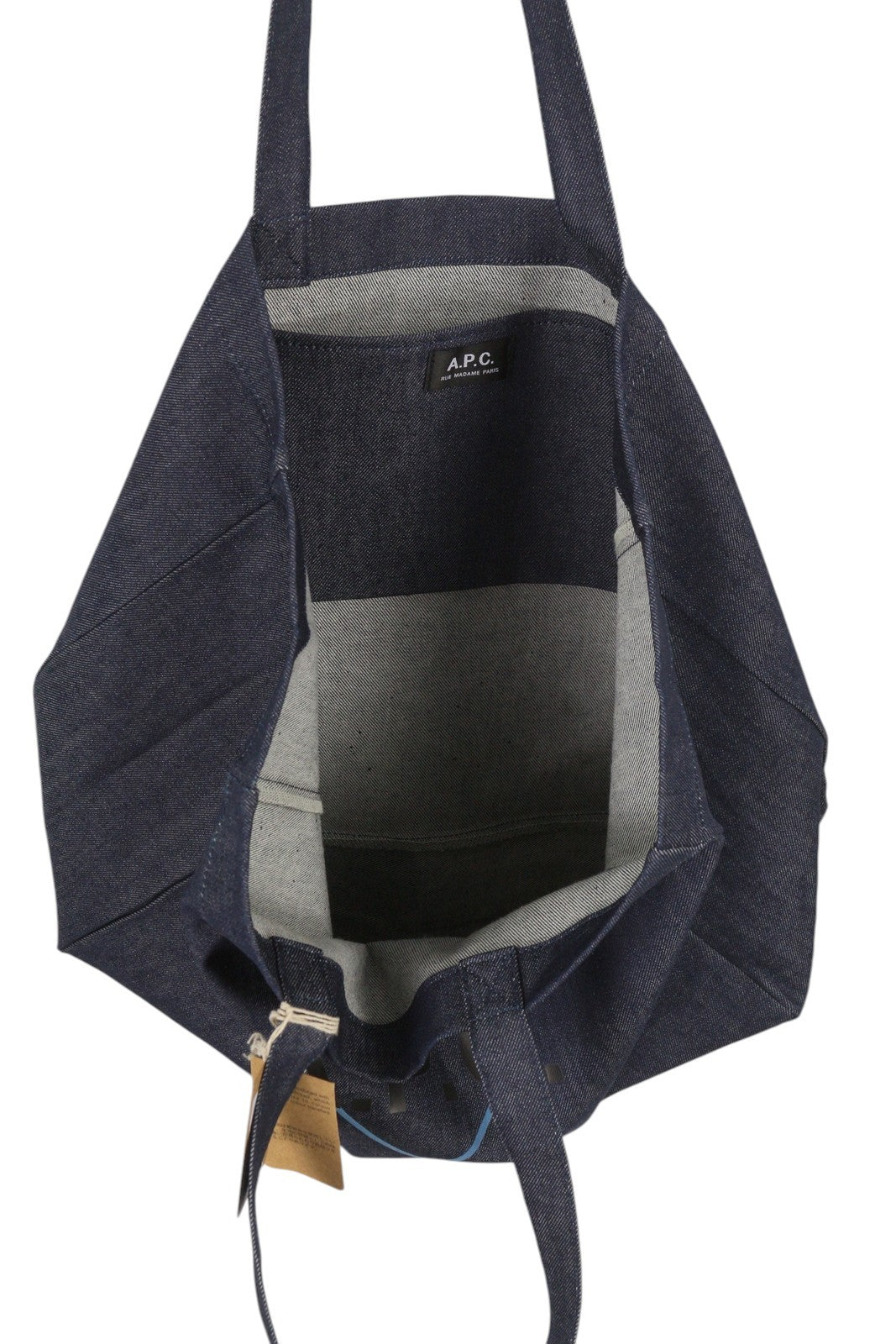 APC apsipirkimo Šv. Valentino dienos moteriškas krepšys OS mėlynas džinsinio audinio krepšys su dviem rankenomis 