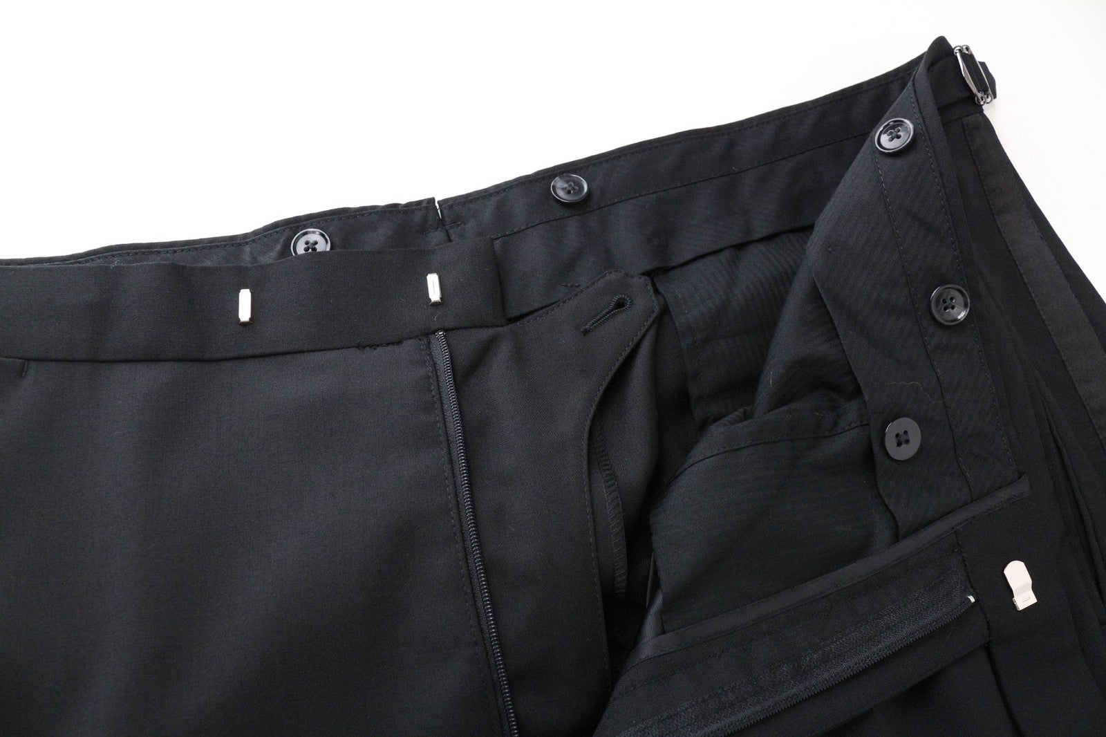 SUITSUPPLY La Spalla Men's Suit UK42R Black Wool 3Pc Tuxedo Classic Single Fit