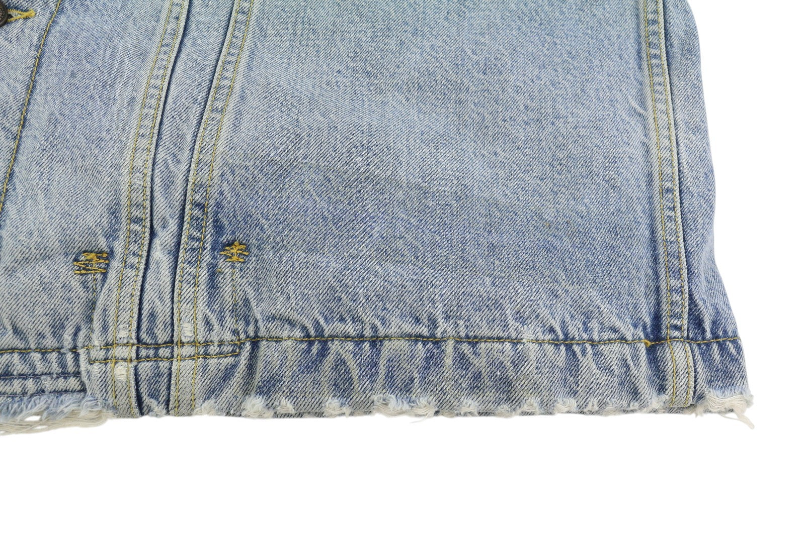 R13 Lyle Trucket Coat moteriška striukė M su skalūno mėlyna, su šerpų pamušalu, džinsinio audinio ilga striukė RRP999 