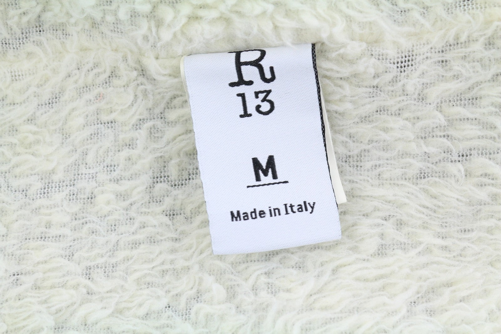 R13 Lyle Trucket Coat moteriška striukė M su skalūno mėlyna, su šerpų pamušalu, džinsinio audinio ilga striukė RRP999 